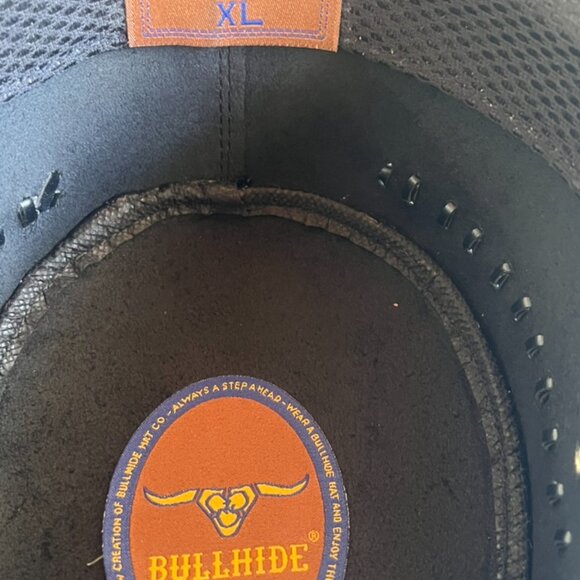 Leather “BullHide” Cowboy Hat ~ Size XL Like New - Picture 5 of 7